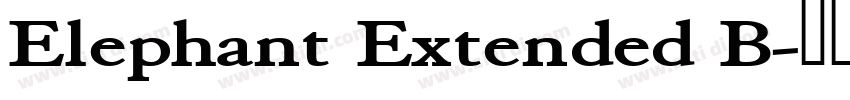 Elephant Extended B字体转换